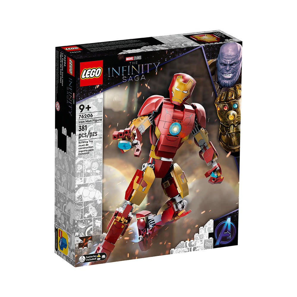 LEGO Marvel Avengers Logo Minifigure Display Frame Stand Superhero w/ Figures! 