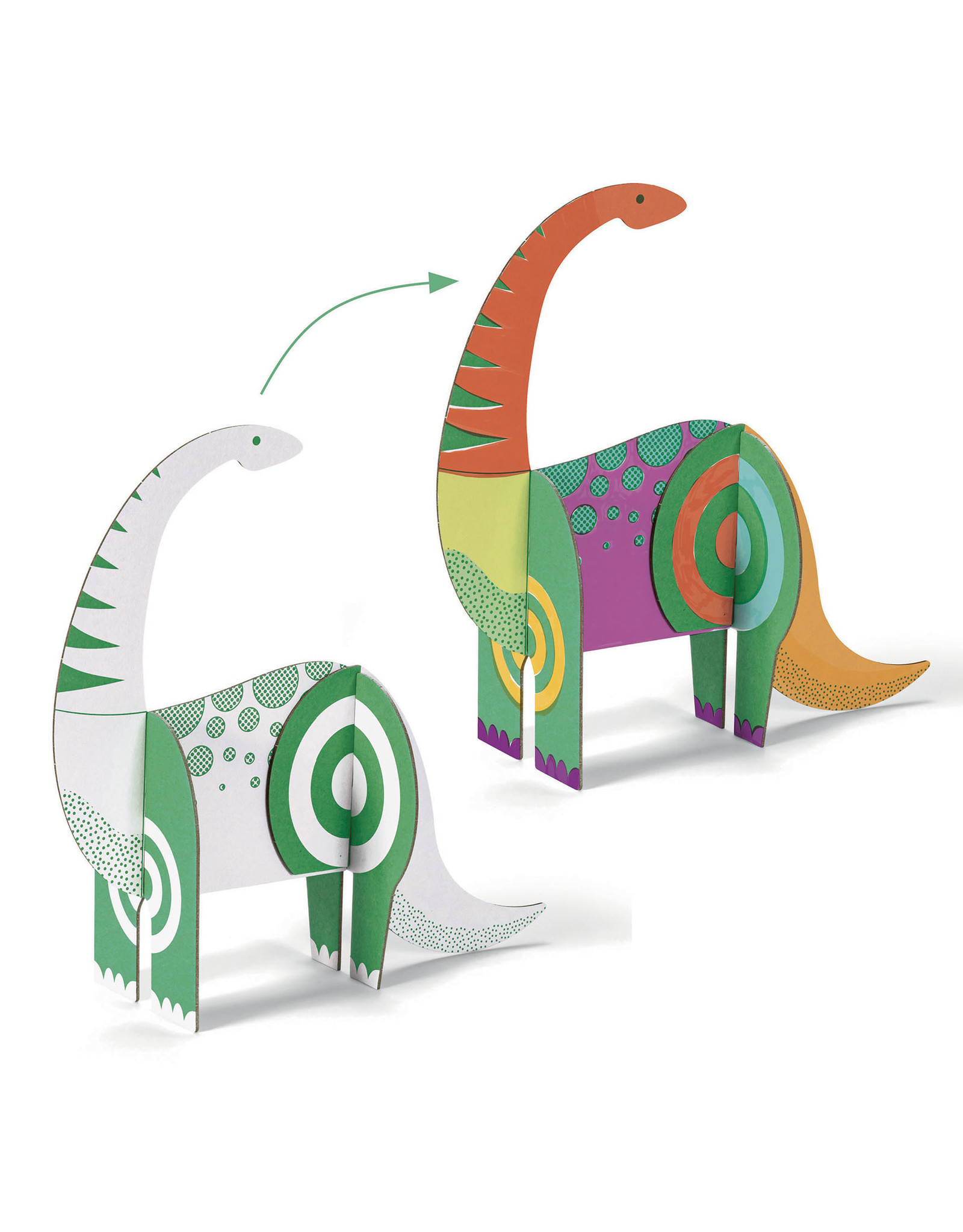 Djeco Dinosaurs Colour, Assemble, Play