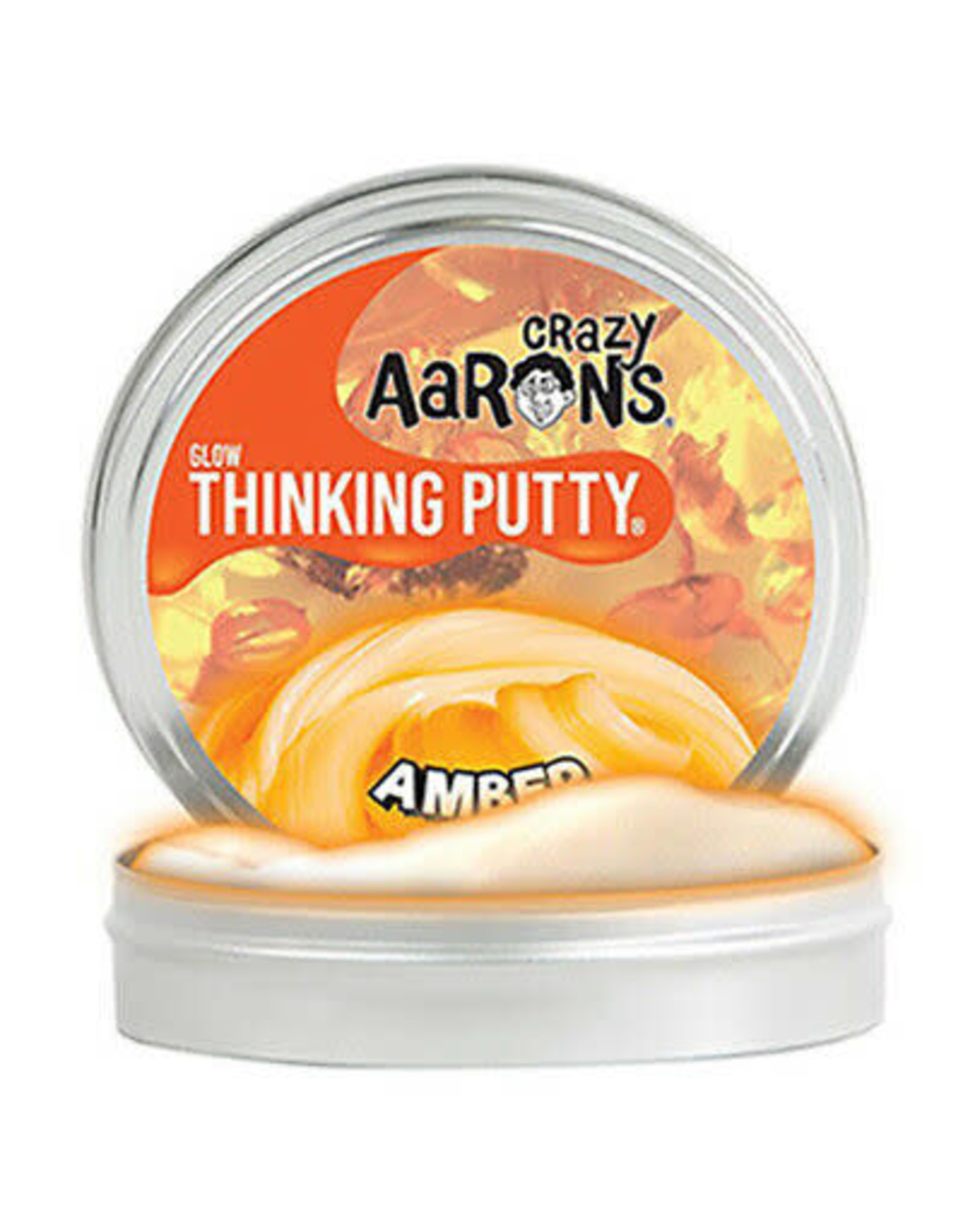 Crazy Aaron's Thinking Putty Crazy Aaron's Thinking Putty Glow In The Dark - Amber