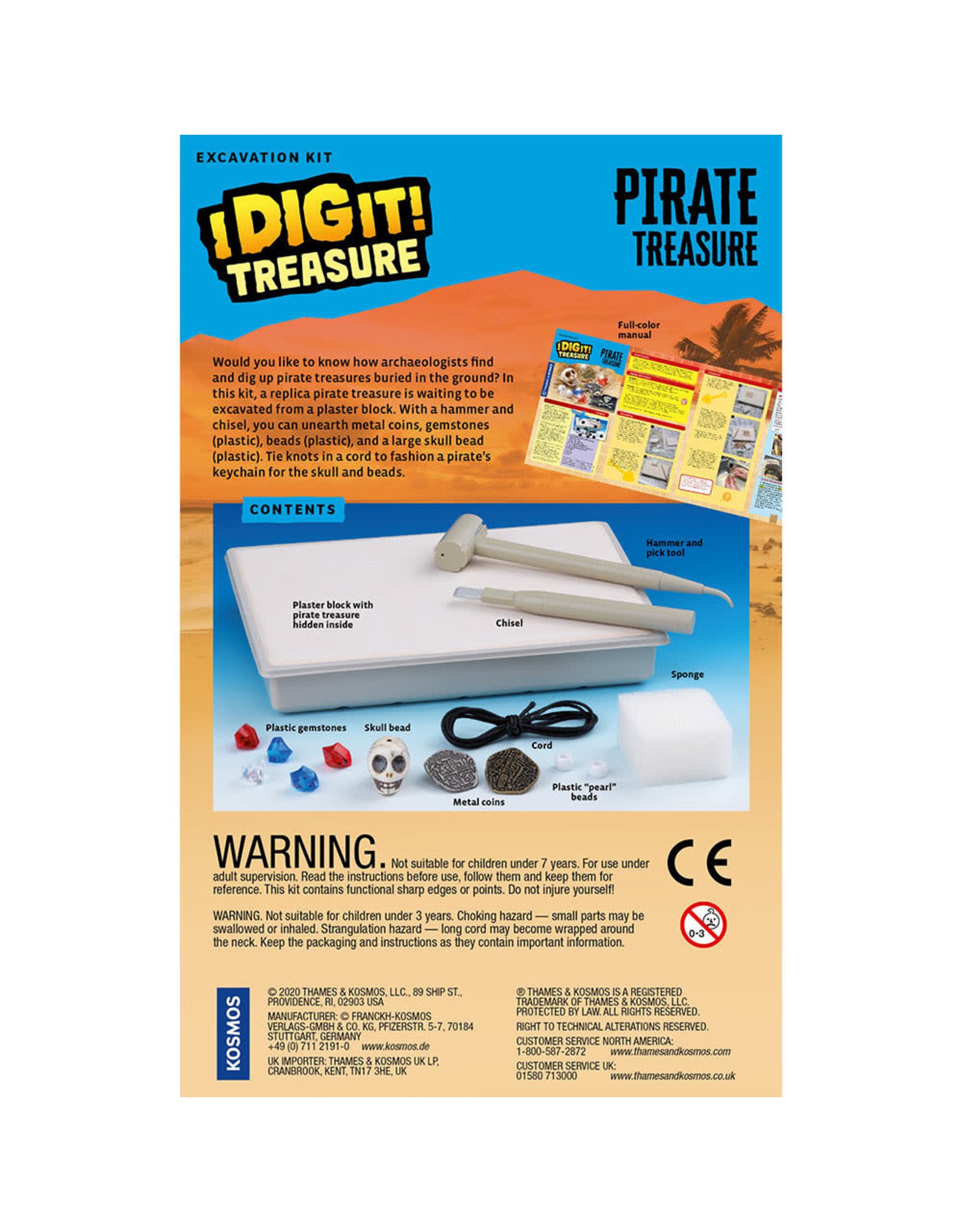 Thames & Kosmos I Dig it! - Pirate Treasure Excavation Kit