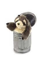 Folkmanis Puppets Raccoon in Garbage Can