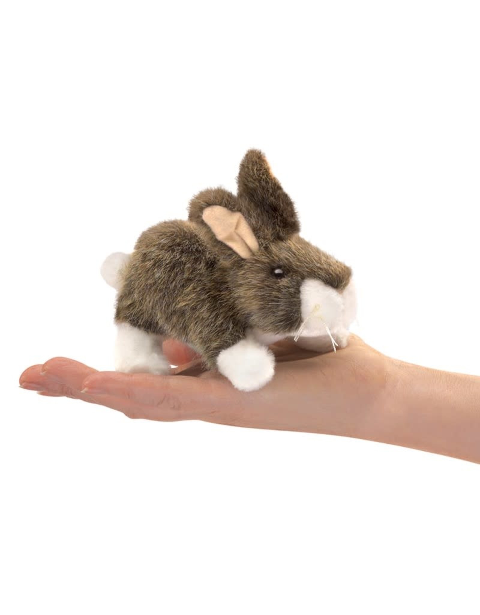 Folkmanis Puppets Mini Cottontail Rabbit Finger Puppet