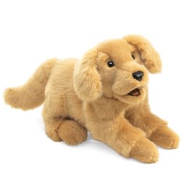 Folkmanis Puppets Golden Retriever Puppy Puppet