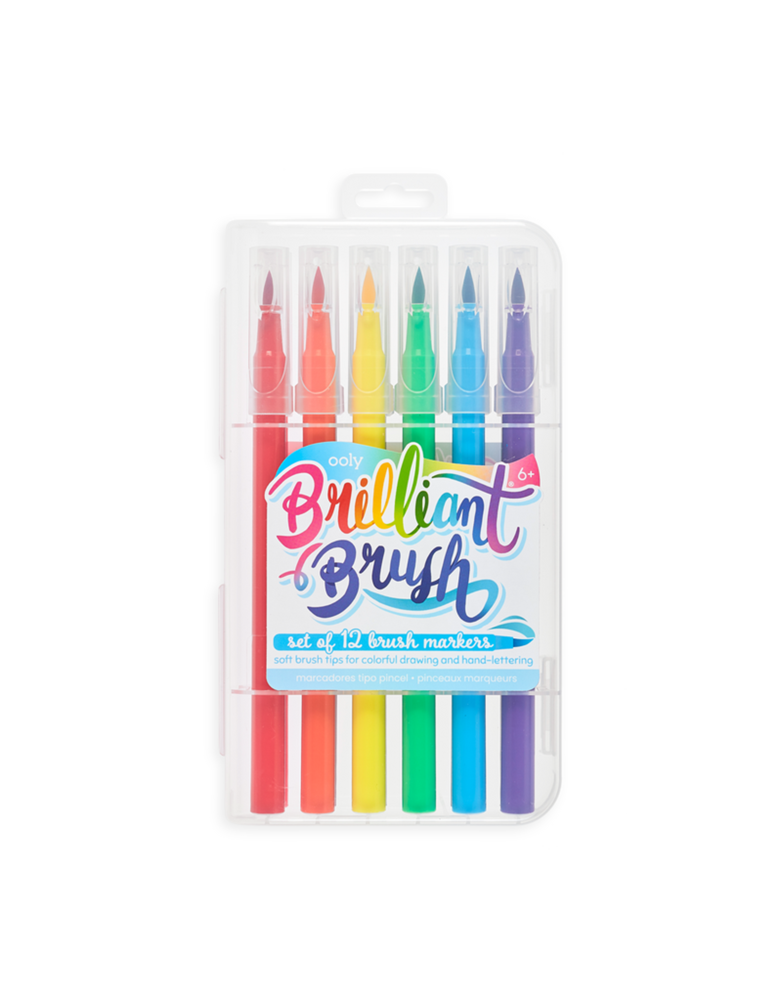 Ooly Brilliant Brush Markers - Set Of 12