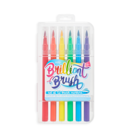 Ooly Brilliant Brush Markers - Set Of 12