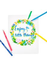 Ooly Brilliant Brush Markers - Set Of 12