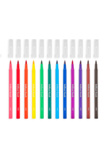 Ooly Brilliant Brush Markers - Set Of 12