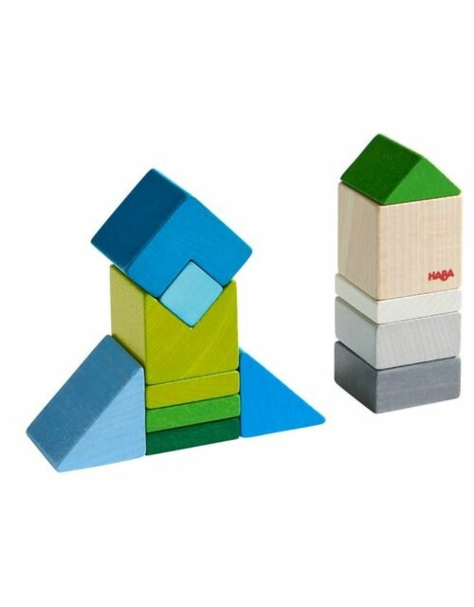 HABA Chromatix 3D Arranging Game Wooden Building Blocks