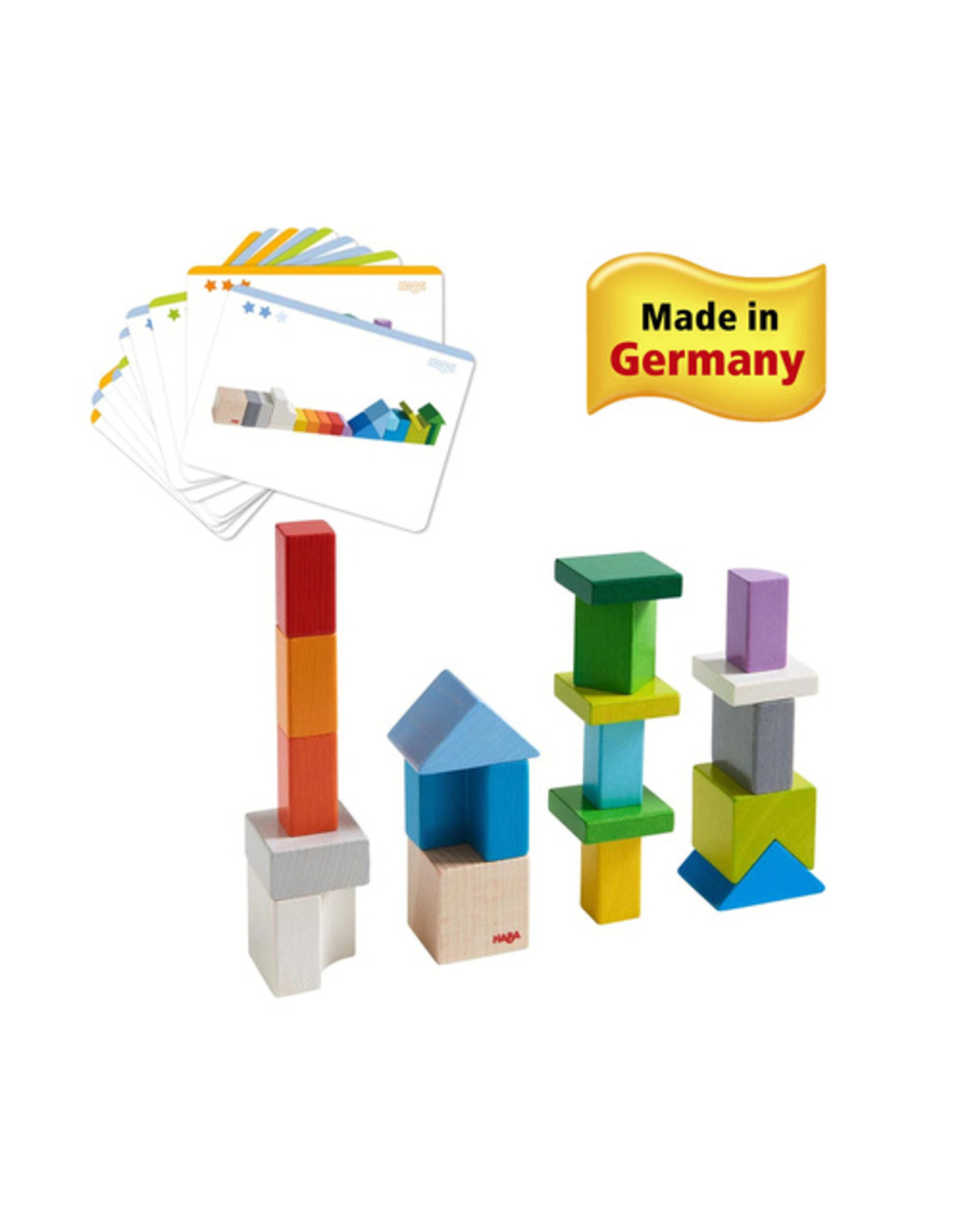HABA Chromatix 3D Arranging Game Wooden Building Blocks