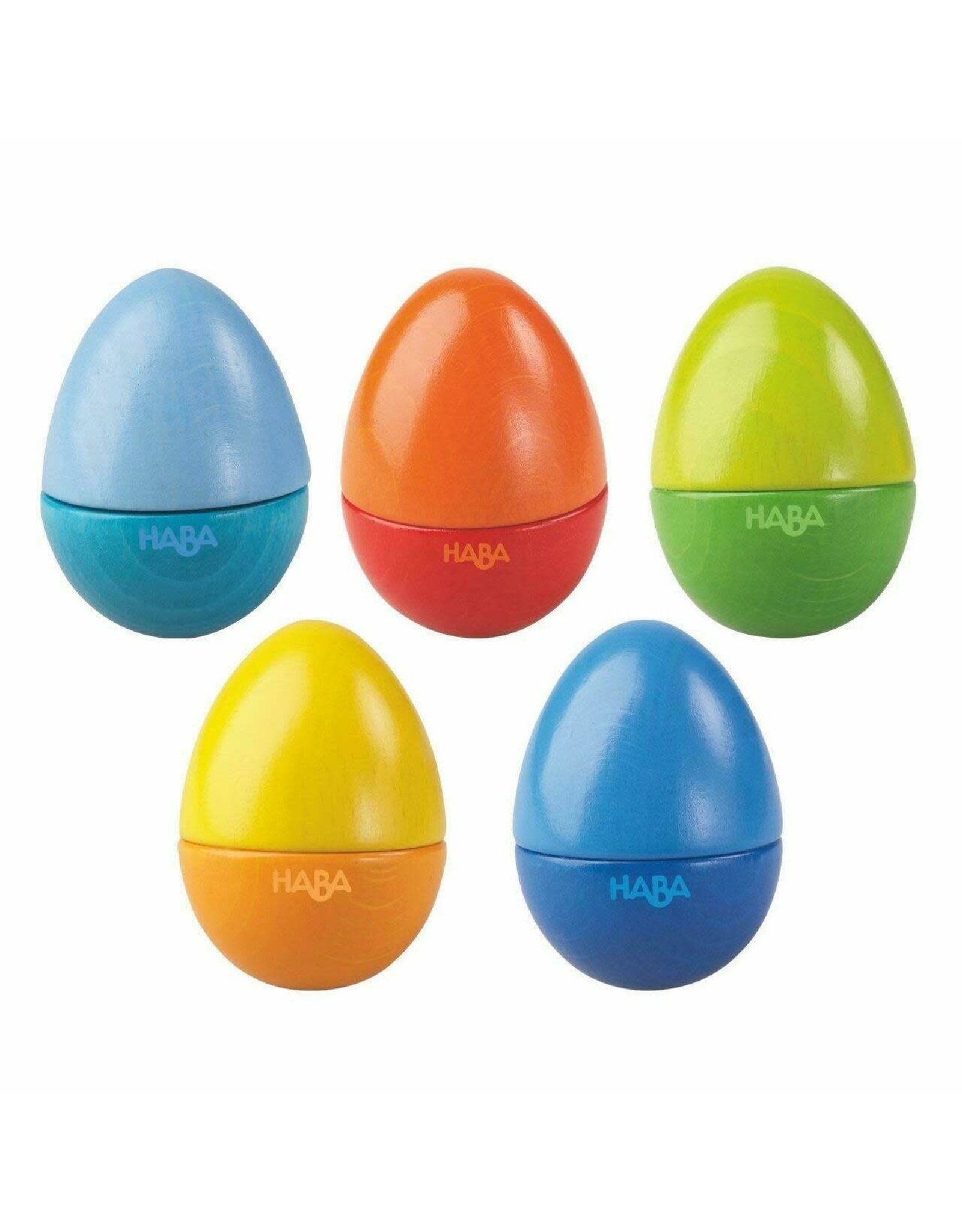 HABA Wooden Musical Eggs Set of 5