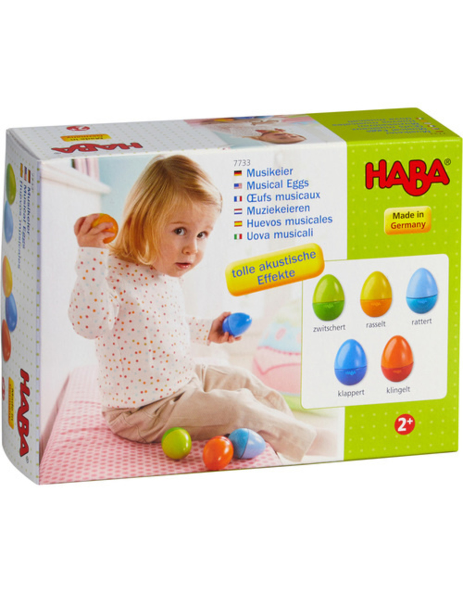 HABA Wooden Musical Eggs Set of 5