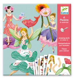 Djeco Fairies Jumping Jacks Paper Puppets