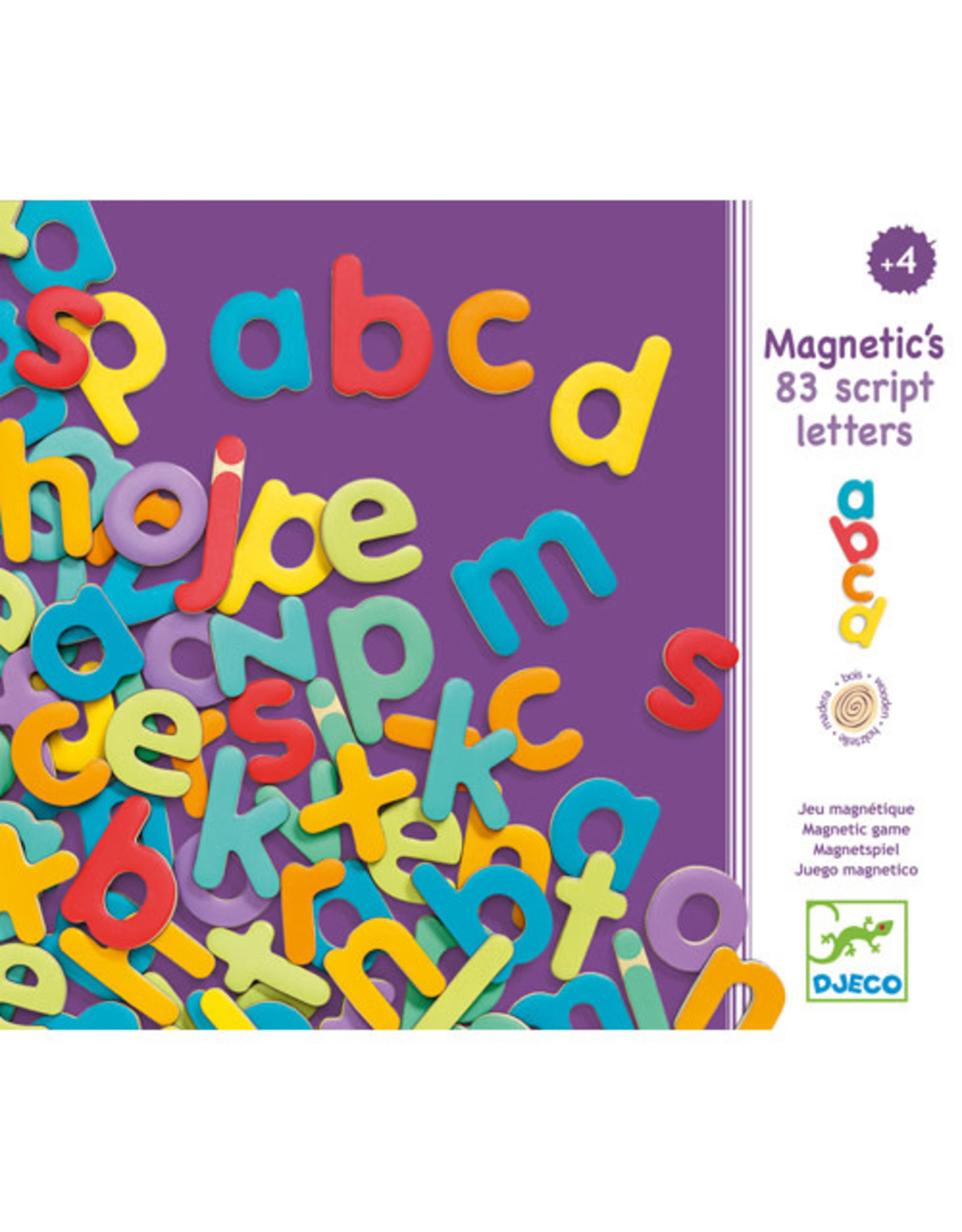 Djeco Magnetic's  83 script Letters