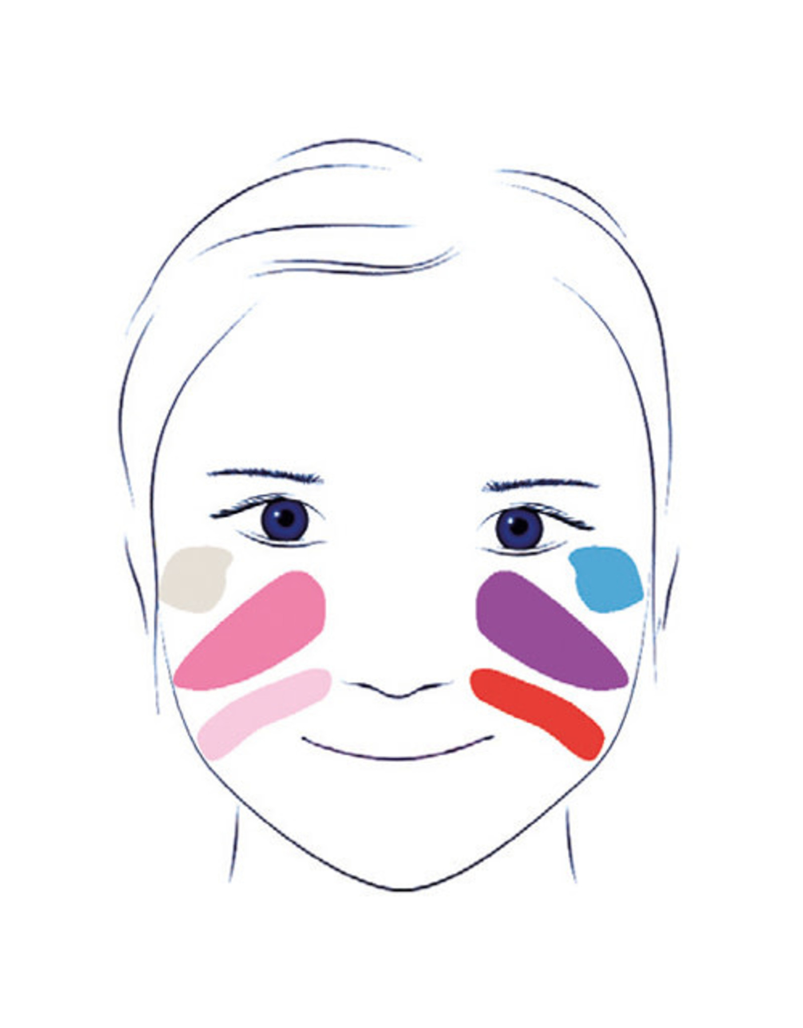 Djeco Face Paint 6 Colour Palette Sweet