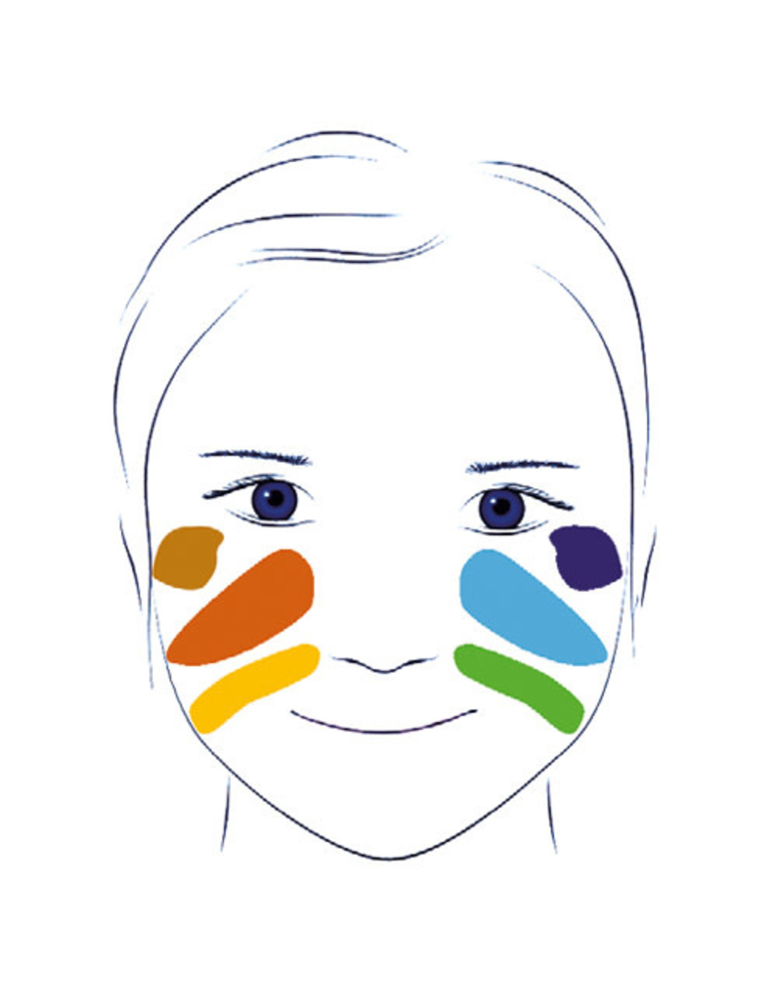 Djeco Face Paint 6 Colour Palette Nature