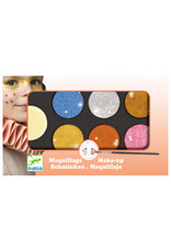 Djeco Face Paint 6 Colour Palette Metallic