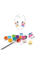 Djeco Face Paint 6 Colour Palette Metallic