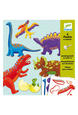 Djeco Dinos Jumping Jacks Paper Puppets