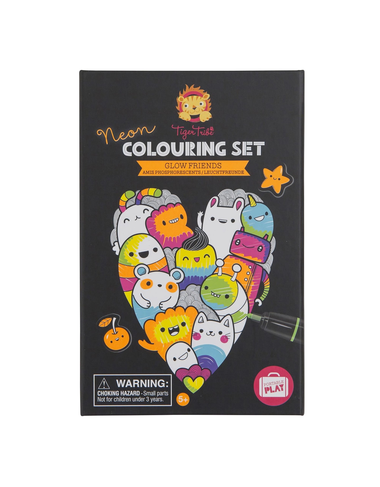 Glow Friends – Neon Colouring Set