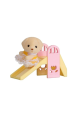 Calico Critters Mini Carrying Case - Baby Puppy on a Slide