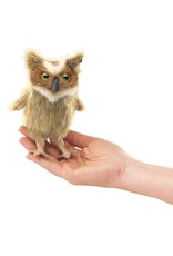 Folkmanis Puppets Mini Great Horned Owl Finger Puppet