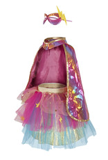Great Pretenders Super-Duper Tutu With Cape and Mask  Pink/Gold Size 4-6
