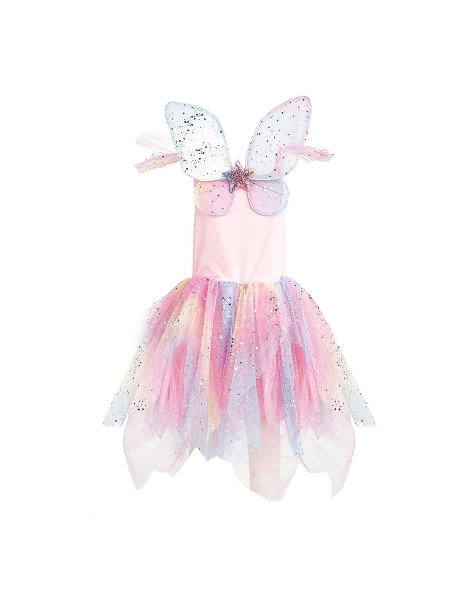 Great Pretenders Rainbow Fairy Dress & Wings  Multi, Size 5-6