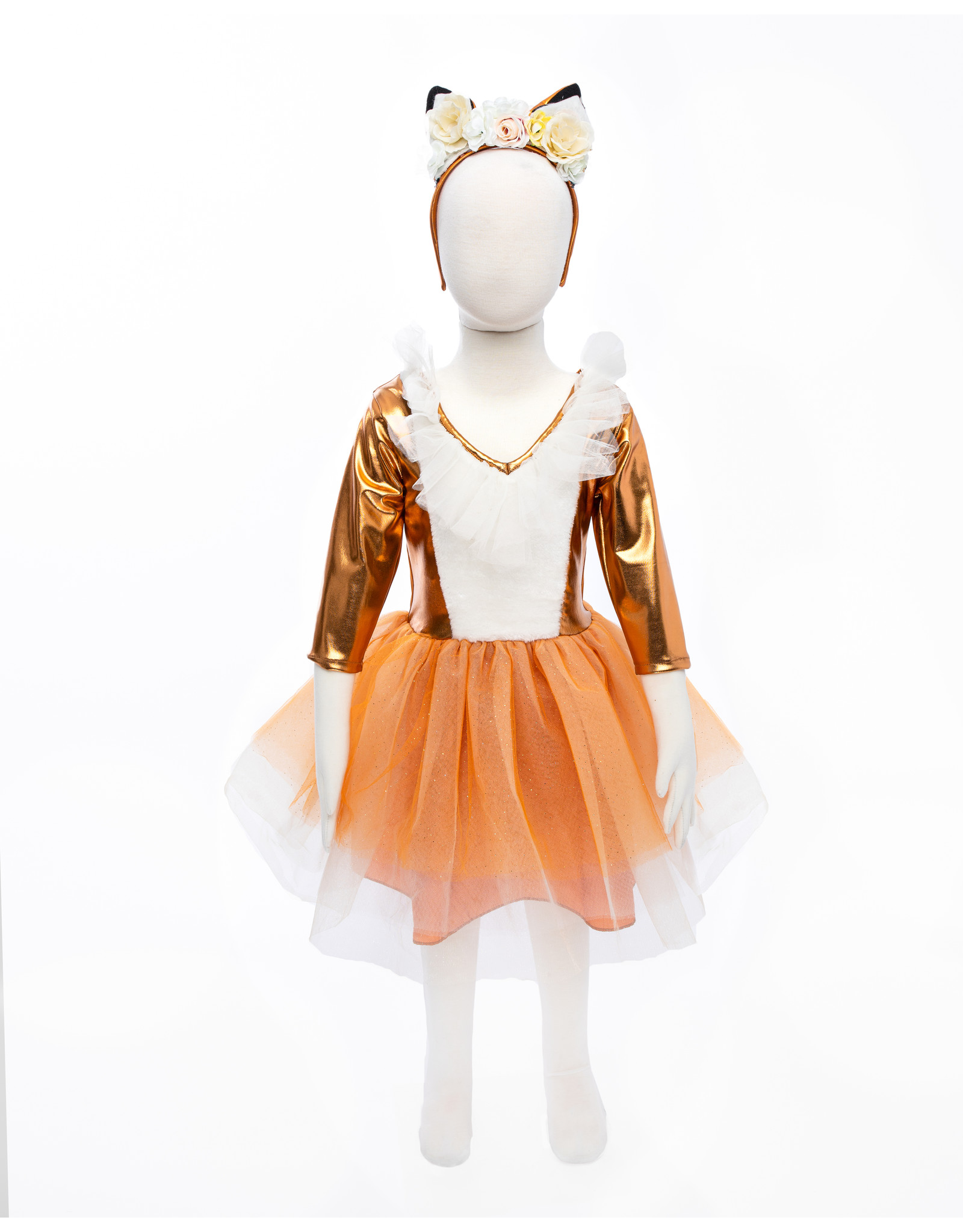 Great Pretenders Woodland Fox Dress with Headpiece Size 7-8