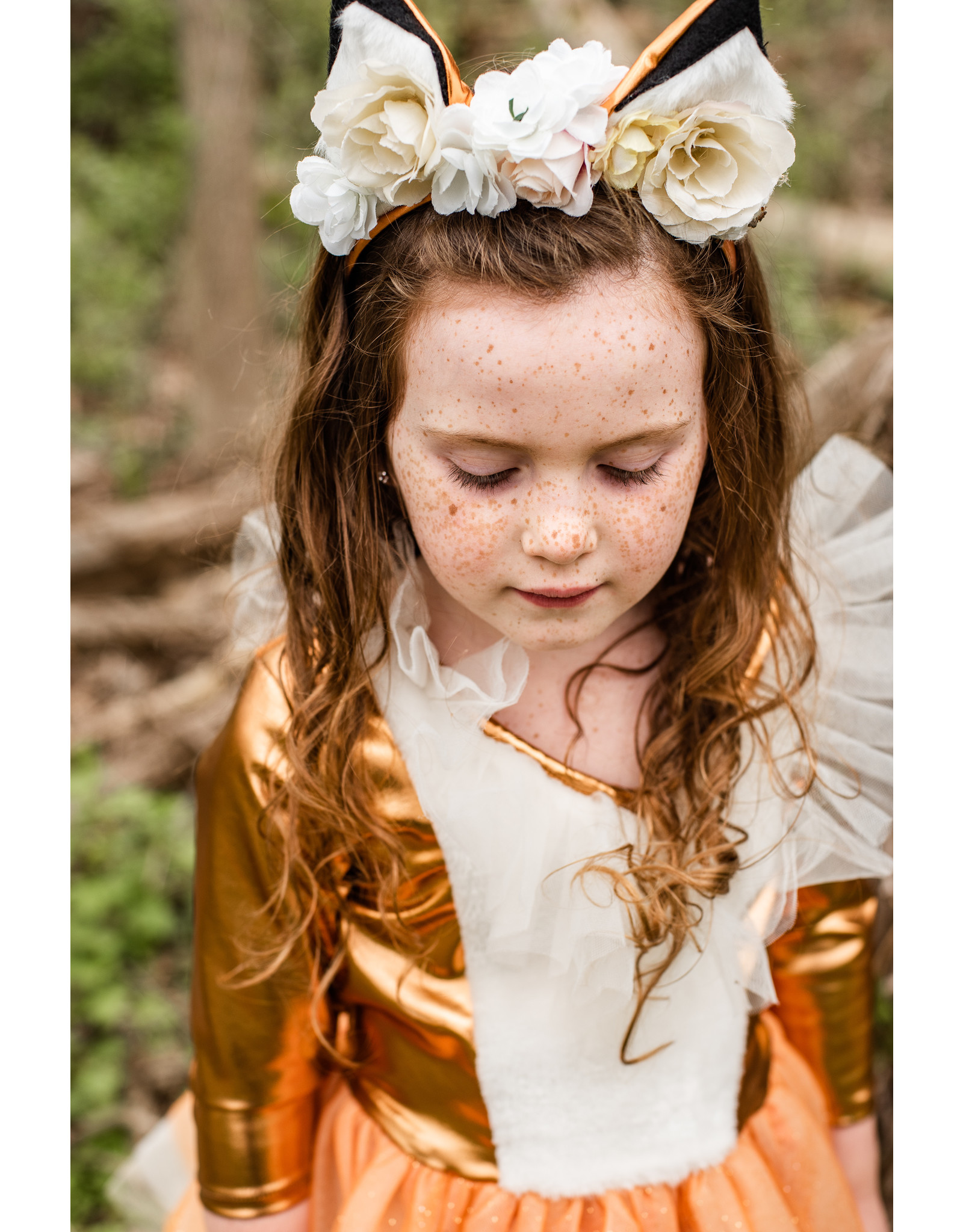 Great Pretenders Woodland Fox Dress with Headpiece Size 7-8