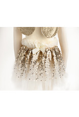 Great Pretenders Gracious Gold Sequins Skirt Wings & Wand Size 4-6