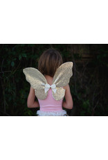 Great Pretenders Gracious Gold Sequins Skirt Wings & Wand Size 4-6