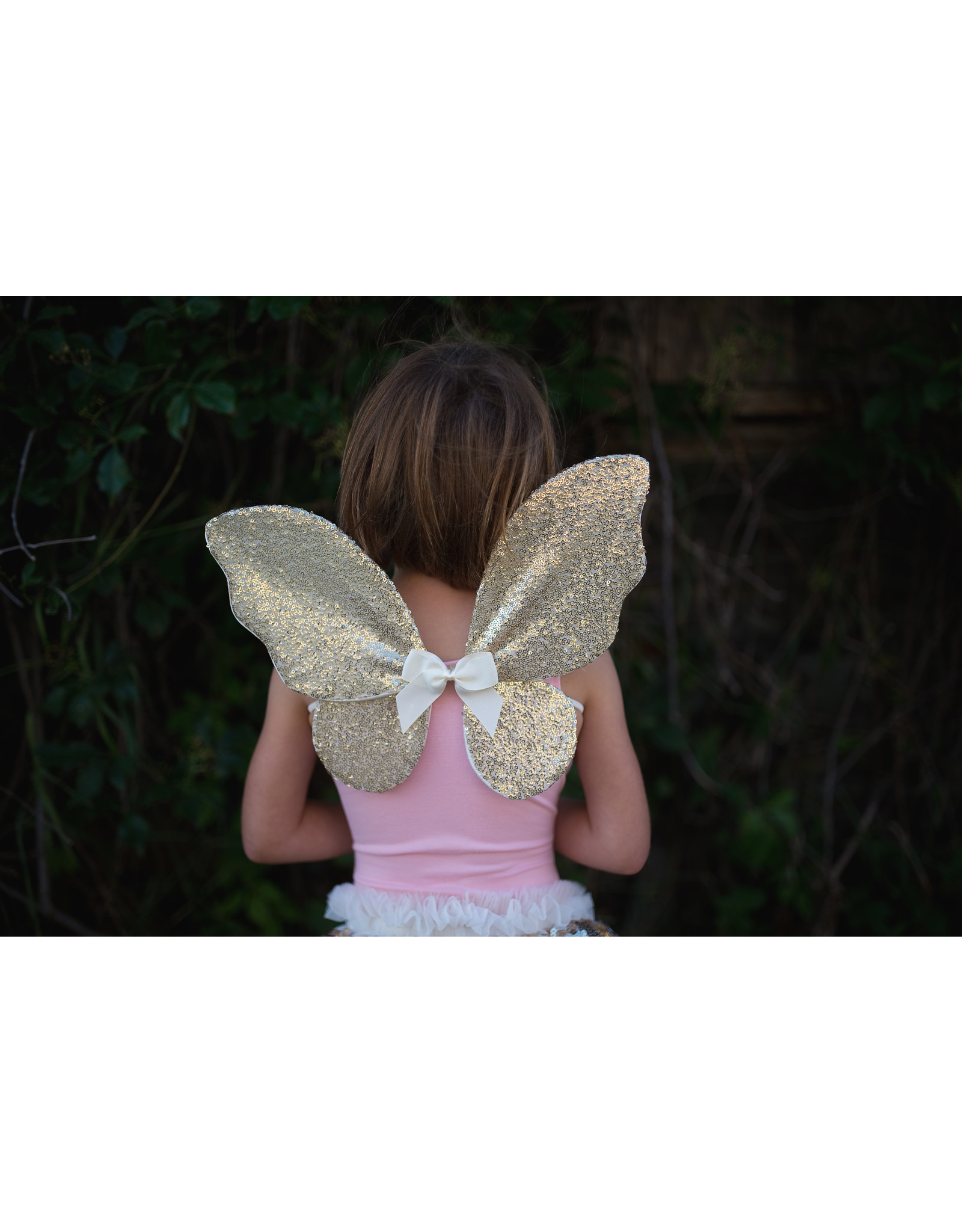 Great Pretenders Gracious Gold Sequins Skirt Wings & Wand Size 4-6