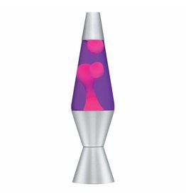 Schylling Lava Lamp - 14.5"  Pink Purple Silver