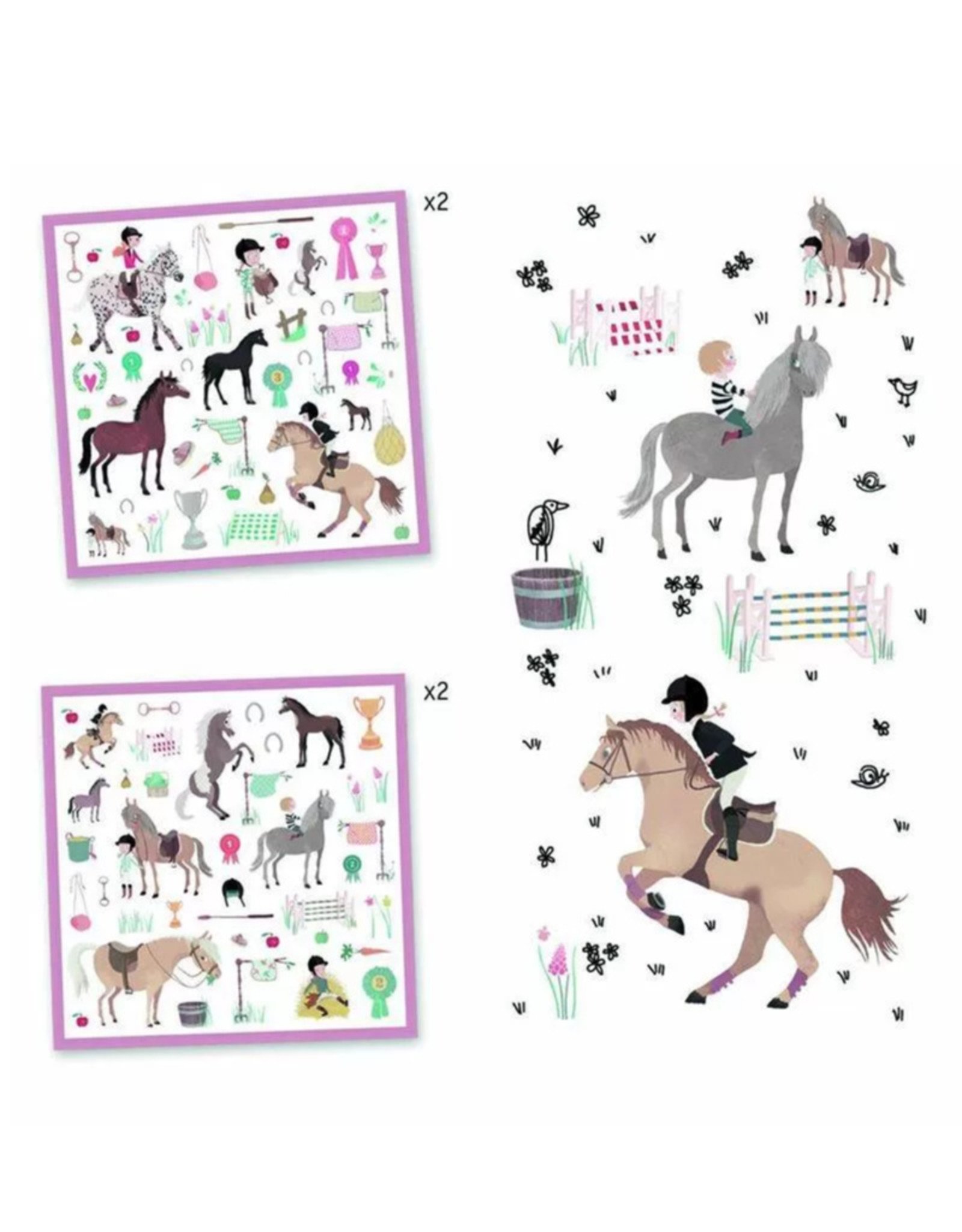 Djeco Horses Stickers