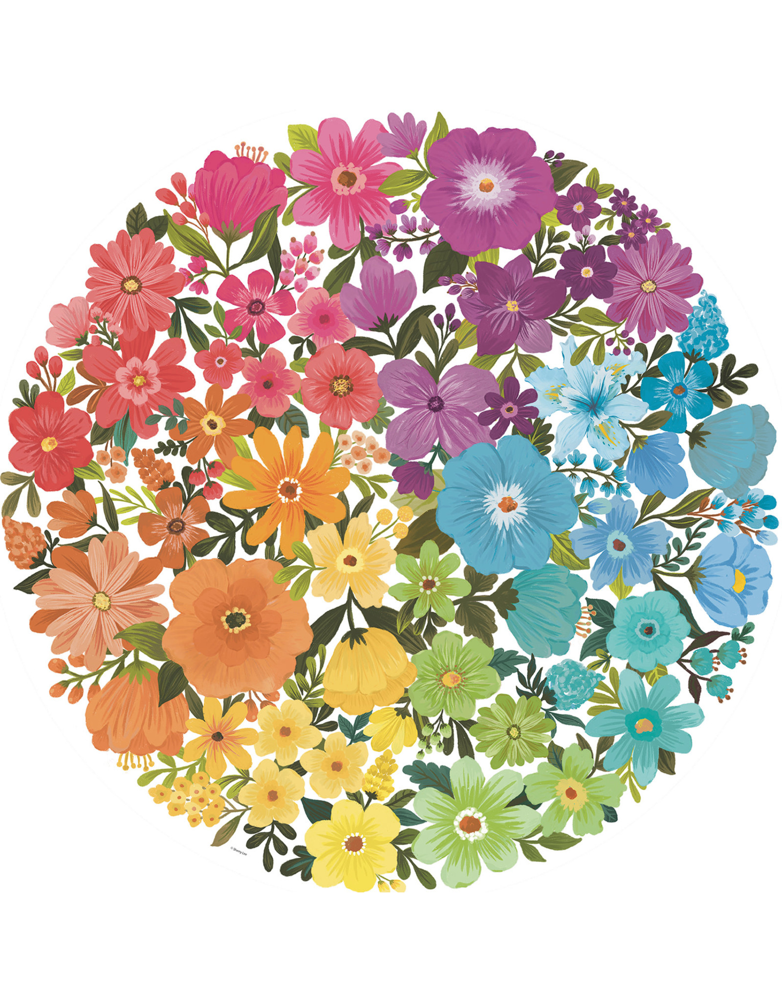 Ravensburger Circle of Colours-Flowers  500Pcs