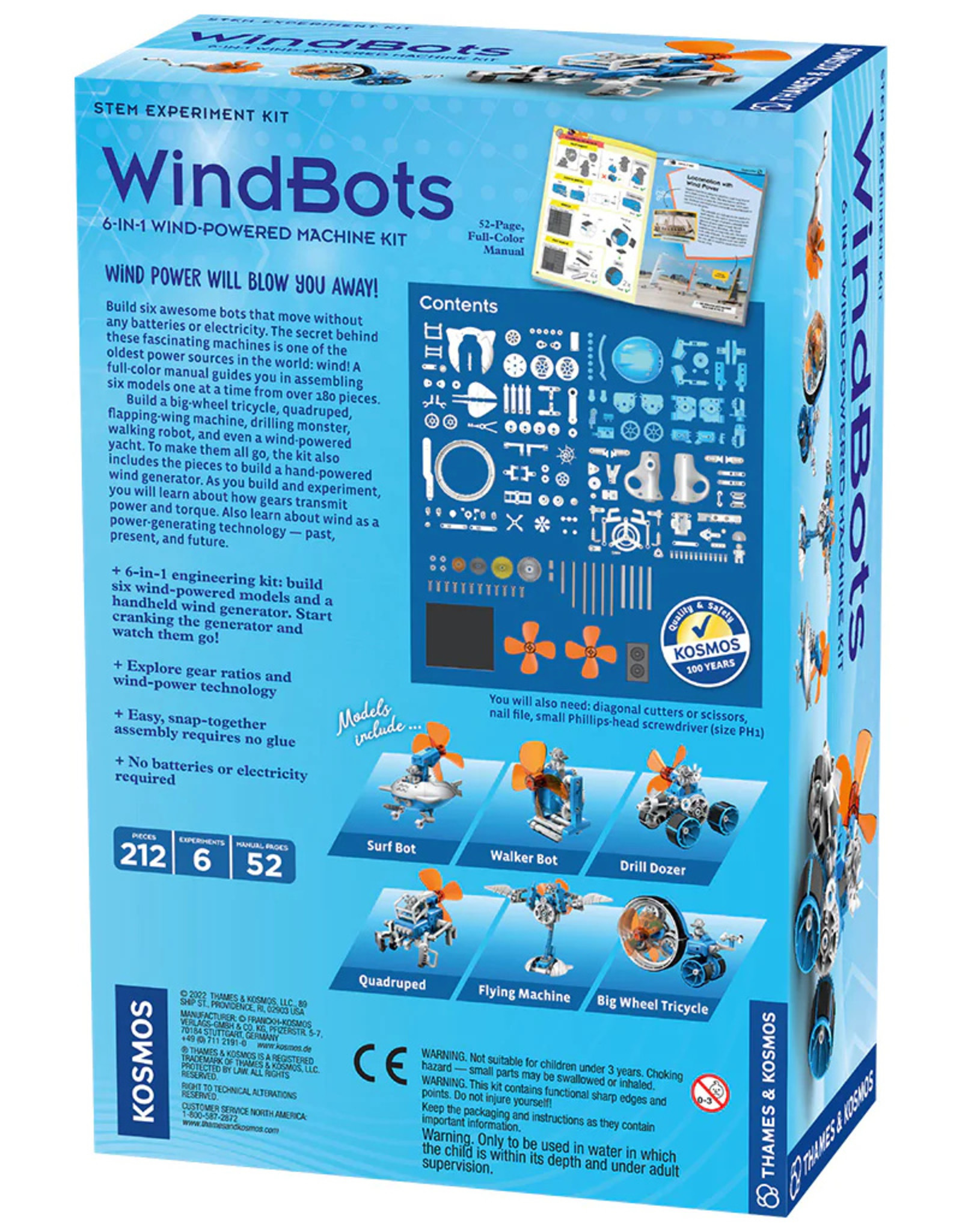 Thames & Kosmos WindBots 6-in-1 Wind Powered Machine Kit