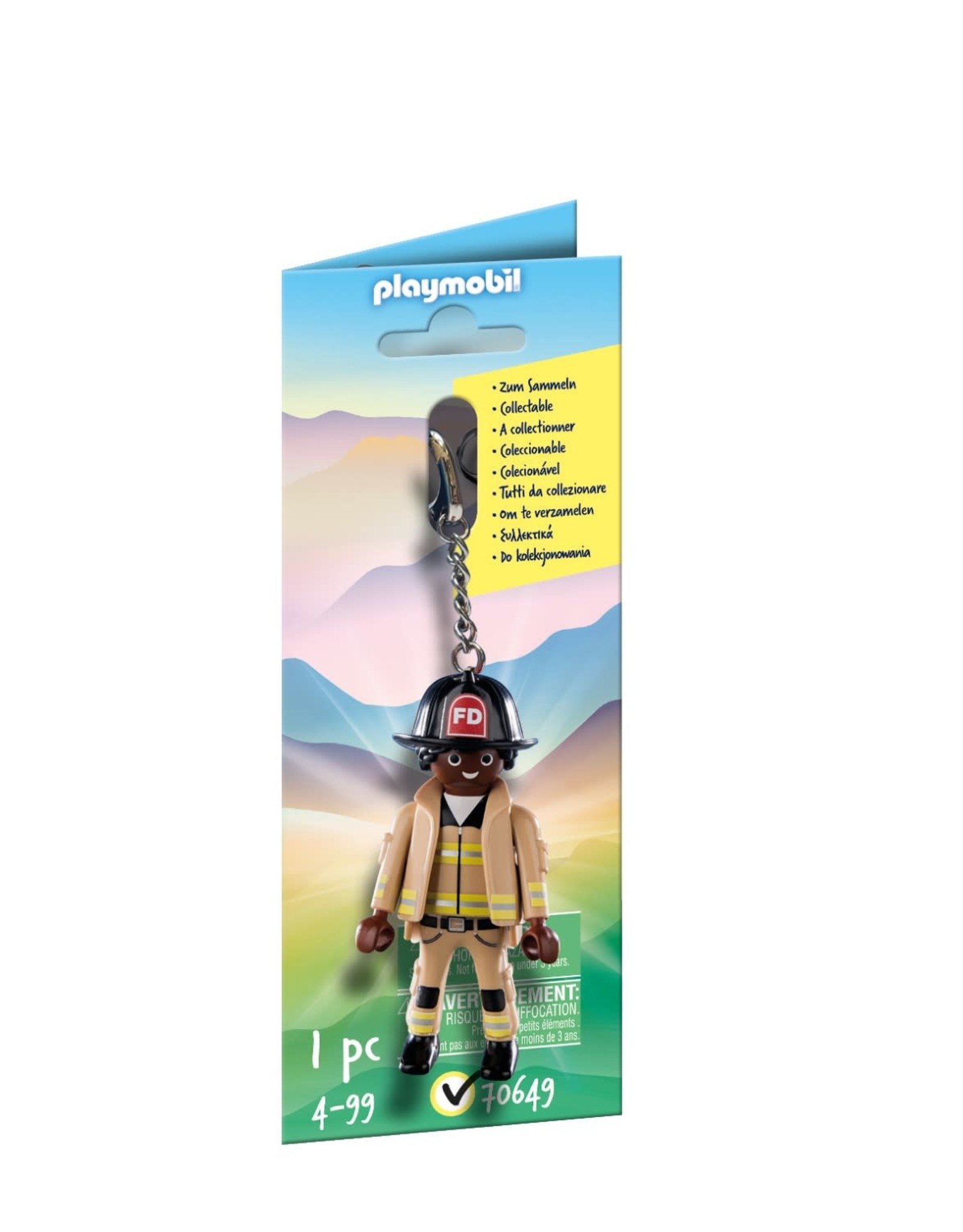 Playmobil Firefighter Keychain