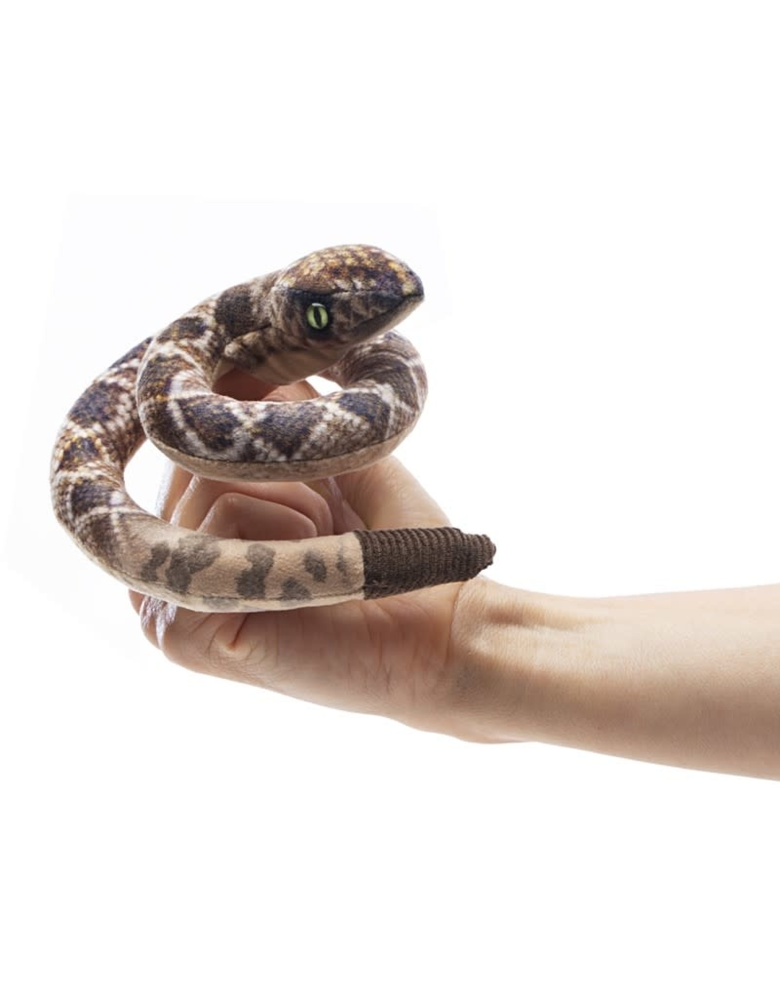 Folkmanis Puppets Mini Rattlesnake Puppet Finger Puppet