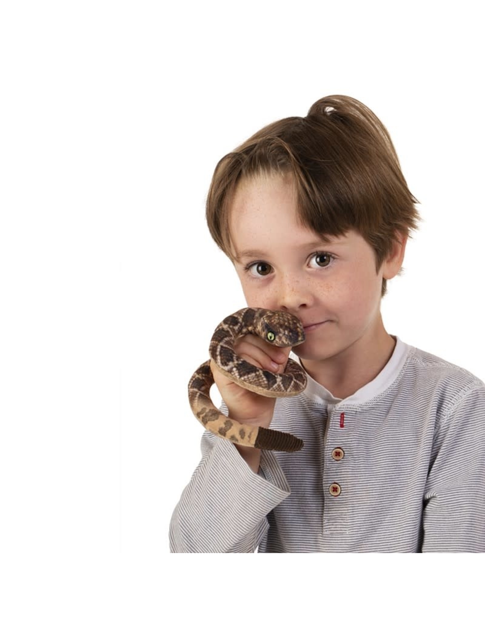 Folkmanis Puppets Mini Rattlesnake Puppet Finger Puppet