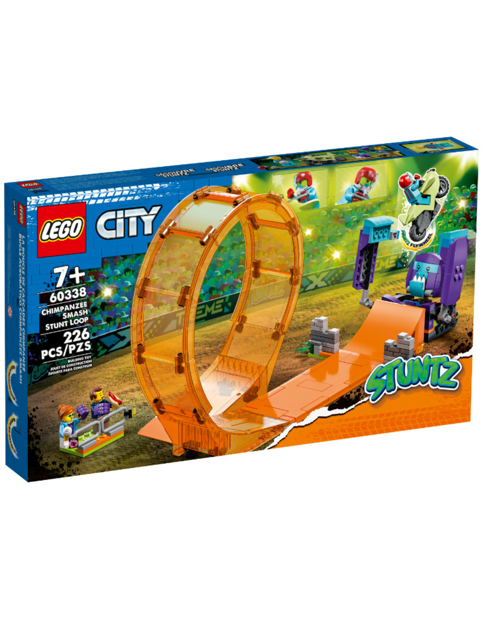 LEGO City Stuntz Smashing Chimpanzee Stunt Loop 60338