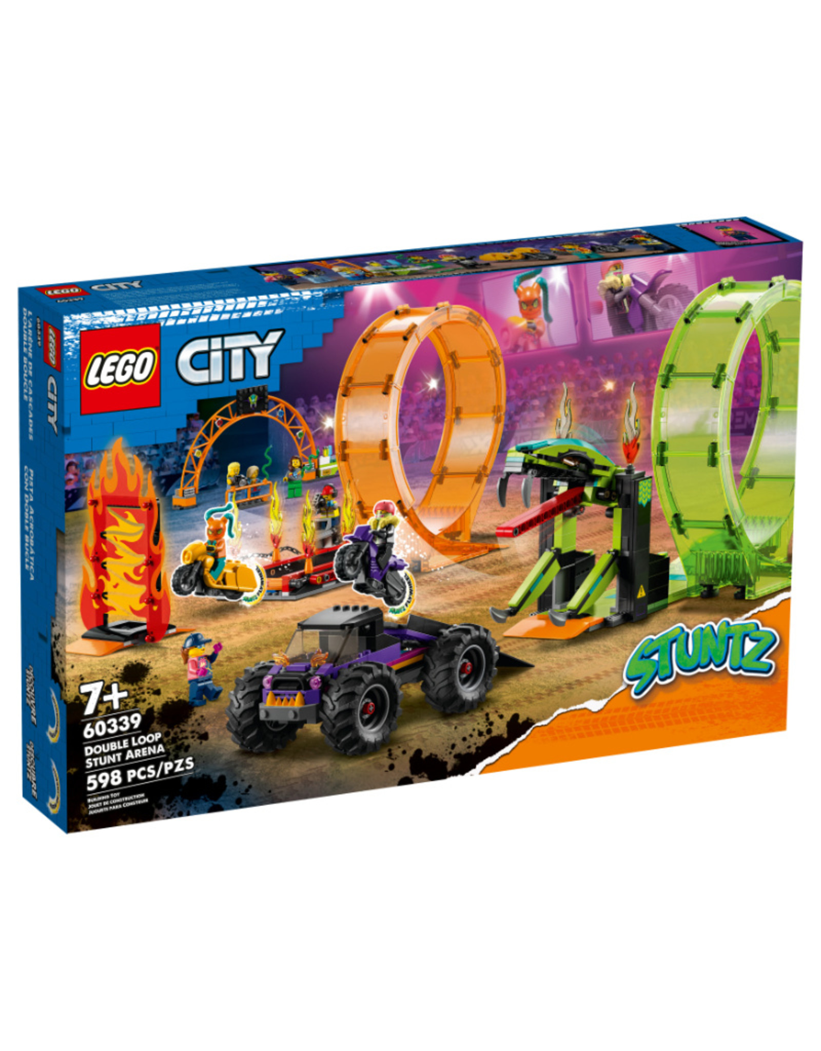 City Stuntz Double Loop Stunt Arena 60339 - The Swag Sisters Toy Store