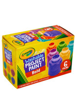 Crayola Washable Project Paint, 6 Count Bold Colours