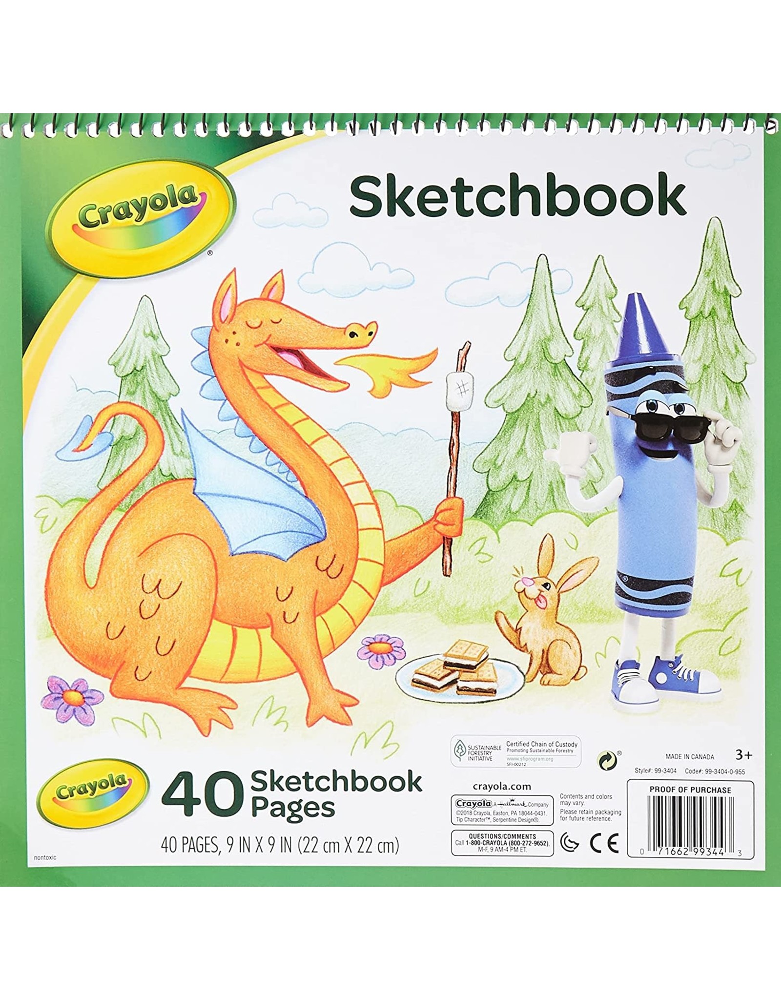 Crayola 9'' X 9" Sketchbook (40 Pages)