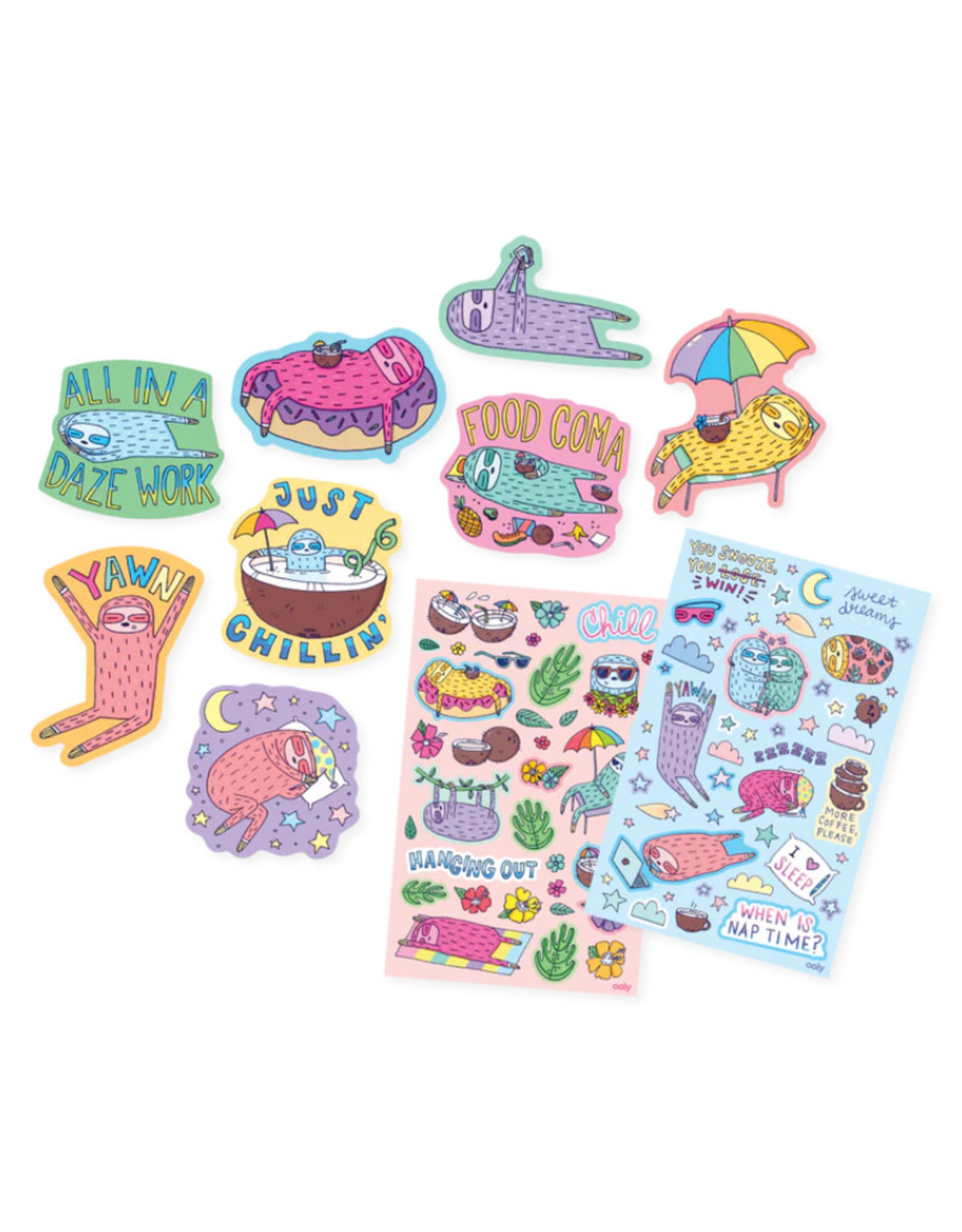 Ooly Scented Scratch Stickers: Sleepy Sloths