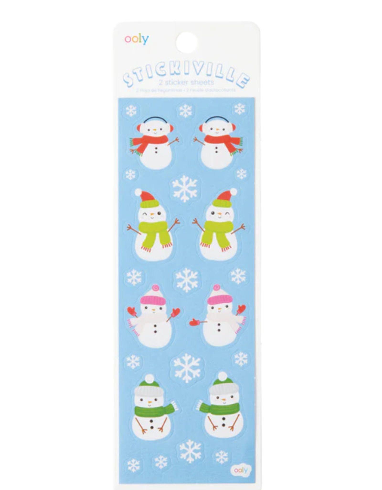 Ooly Stickiville Skinny - Snow Friends (Textured Matte Paper)