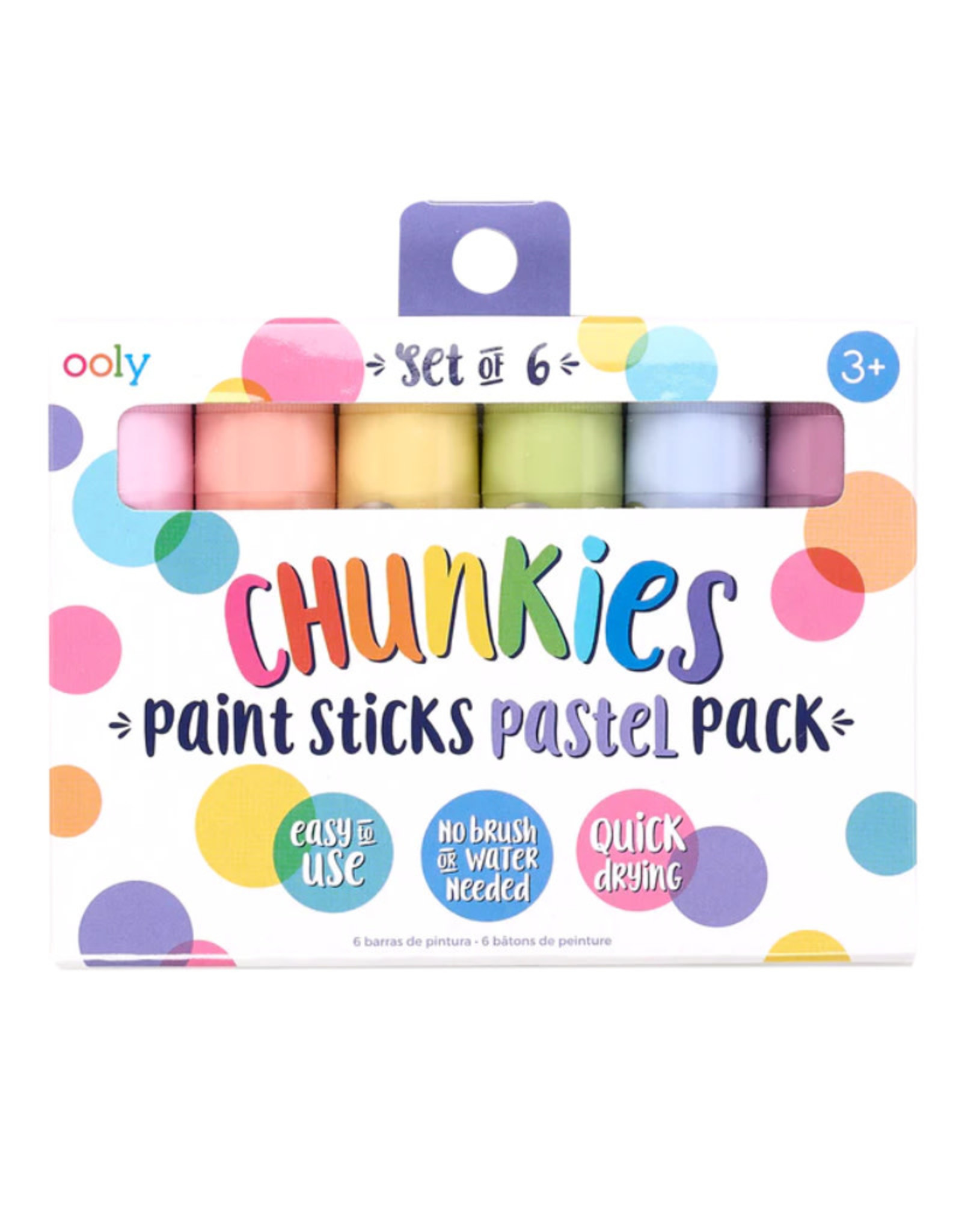 Ooly Chunkies Paint Sticks: Pastel - Set of 6