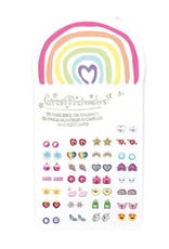 Great Pretenders Rainbow Love Sticker Earrings 30 pairs
