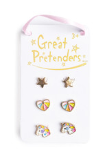 Great Pretenders Boutique Cheerful Studded Earrings  3 Pairs