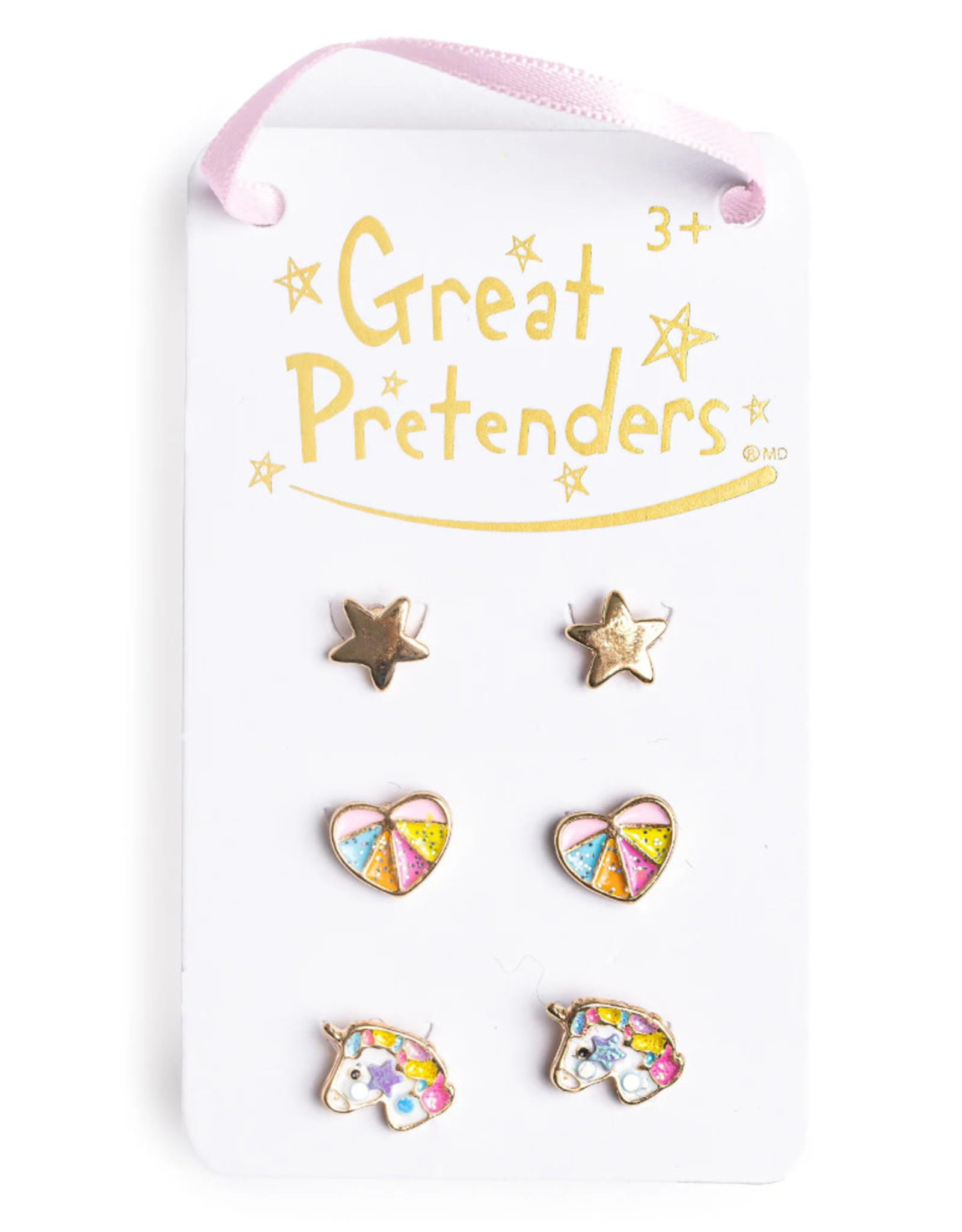 Great Pretenders Boutique Cheerful Studded Earrings  3 Pairs