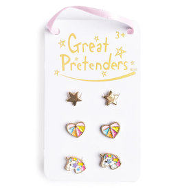 Great Pretenders Boutique Cheerful Studded Earrings  3 Pairs